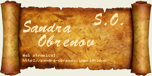 Sandra Obrenov vizit kartica